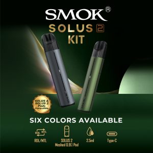 SMOK Solus 2 15W Pod System Kit 700MAH (3mL)